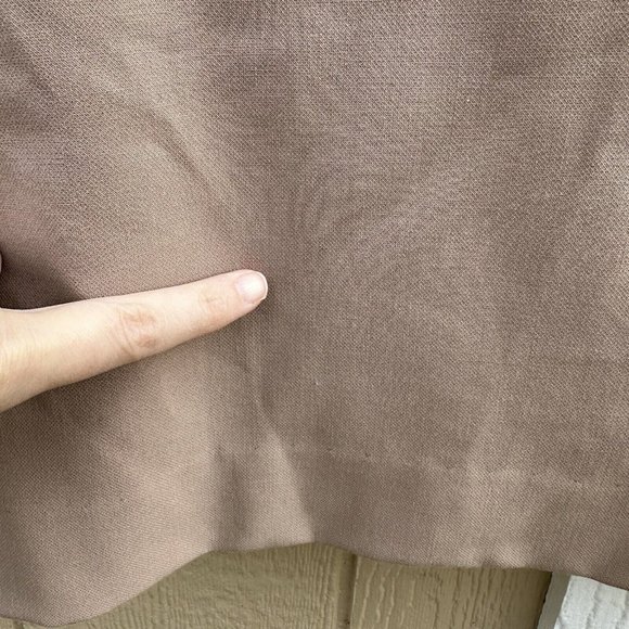 Trina Turk Cut-Out Shift Silver Dress Style # 178308 Tan Camel Women’s Size 12 - Picture 11 of 12